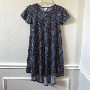 LuLaRoe Carly High Low Knit Pocket Stretchy Dress